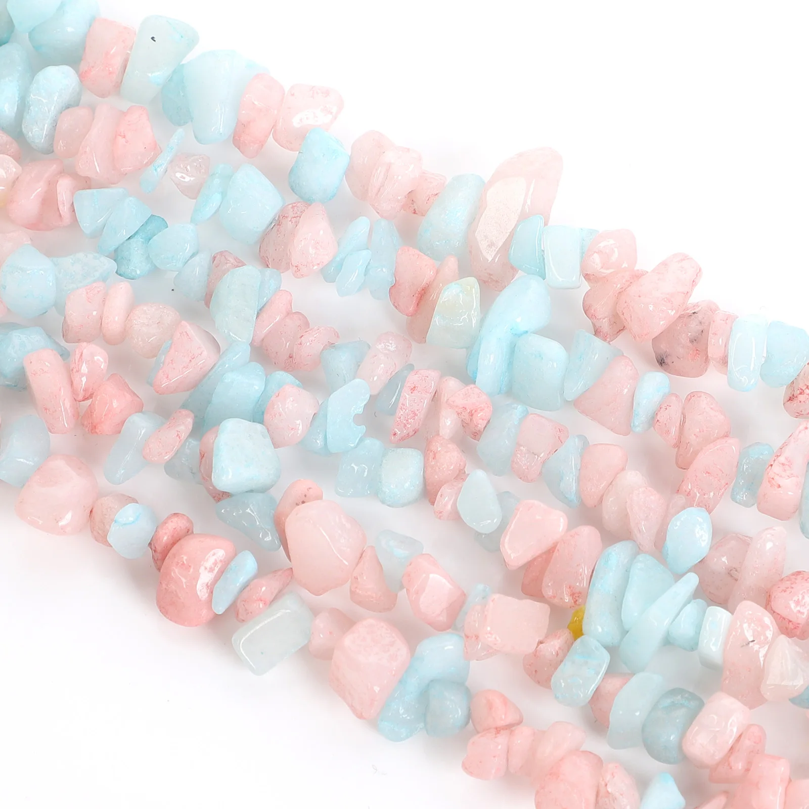 Pink And Blue Morganite Chips Beads Strands Natural Stone Beads Loose Beads For Jewelry Making DIY Bracelets Handmade