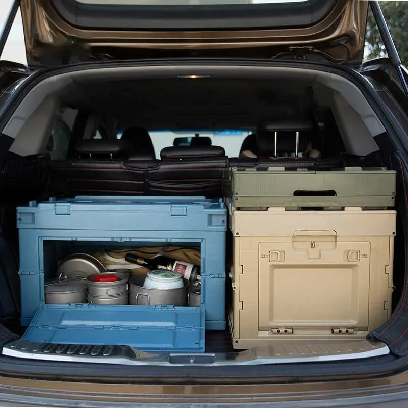 Home Car Picnic Camping Multifunctional Plastic Folding box Portable Storage Bin Boxes