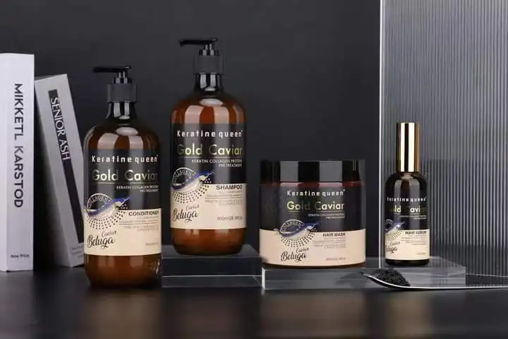 OEM Customize Manufacturer Hair Care Private Label Sulfate Free Keratin Queen Gold Caviar Shampoo And Conditioner