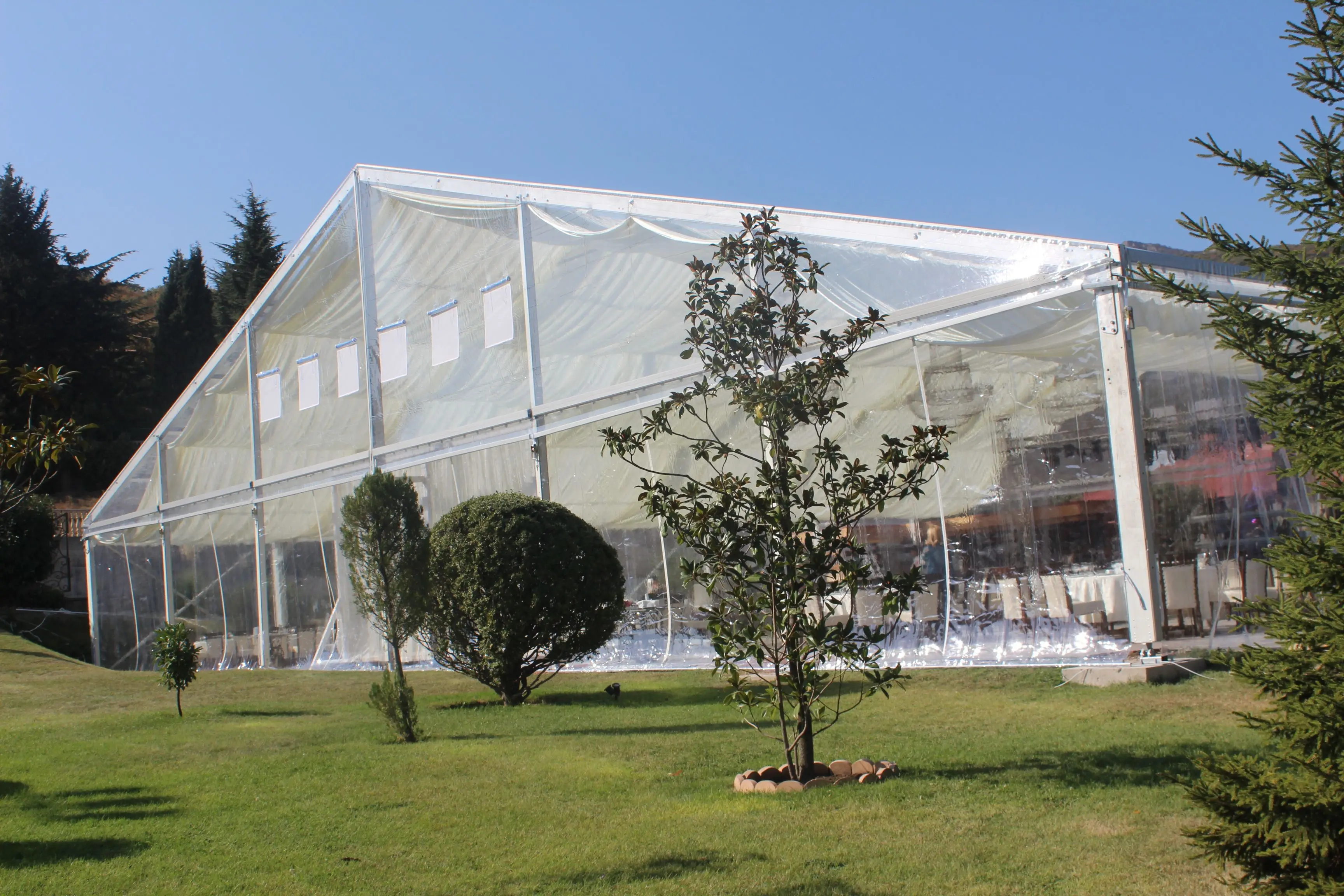 Outdoor Aluminum Frame Event & Wedding Party Tent for 300 People Canvas Canopy Tent for Outdoor Usage