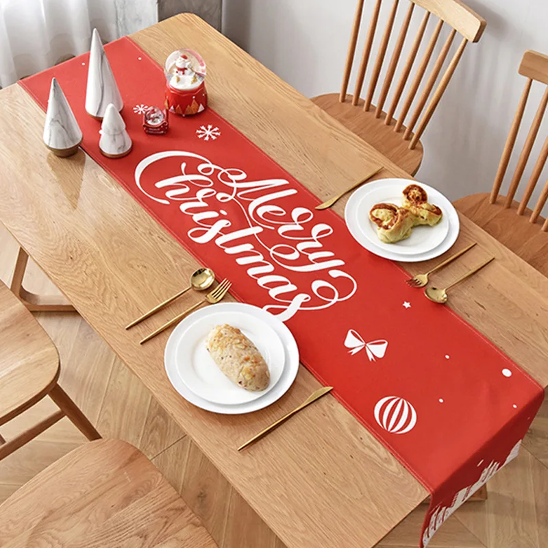 Wholesale Christmas Table Runner Decorative Home Dining Printed for Rectangle