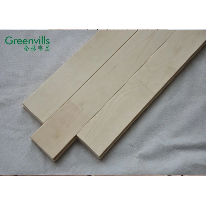 22 mm thickness squash court flooring cheap Chinese maple birch sport flooring