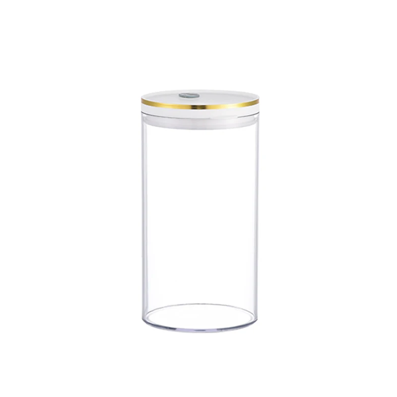 2024 New kitchen factory customized multifunctional and durable round transparent food plastic sealed jar storage jar with lid