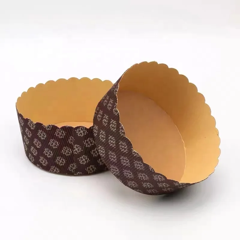 Hot selling in the United States panettone paper mold Food grade panettone packaging box kraft bags paper