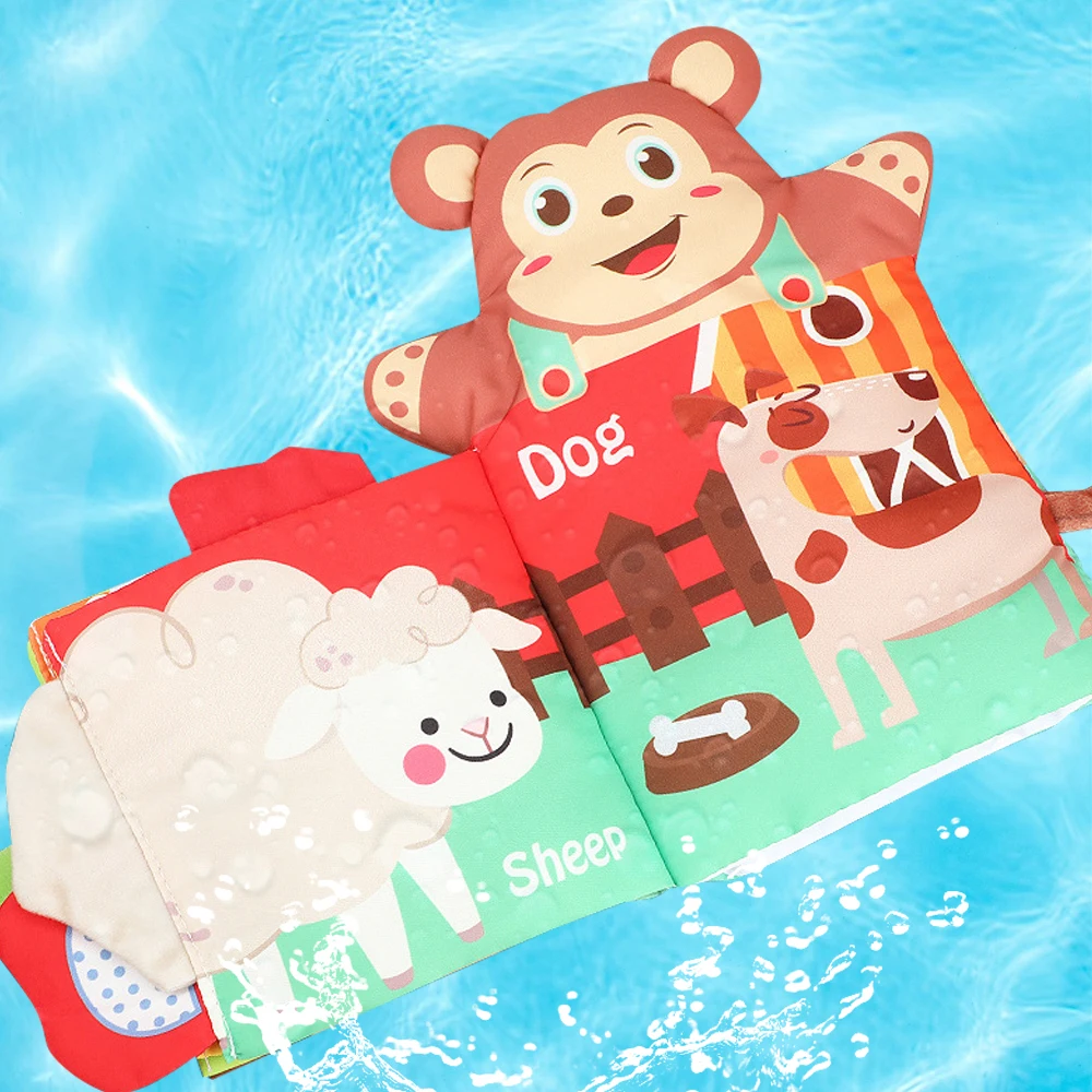 New Arrivals Early Education Intelligence Development Gift Toy Quiet Books for 0-3 Years Old Toddlers Baby Bath Towel Soft Book