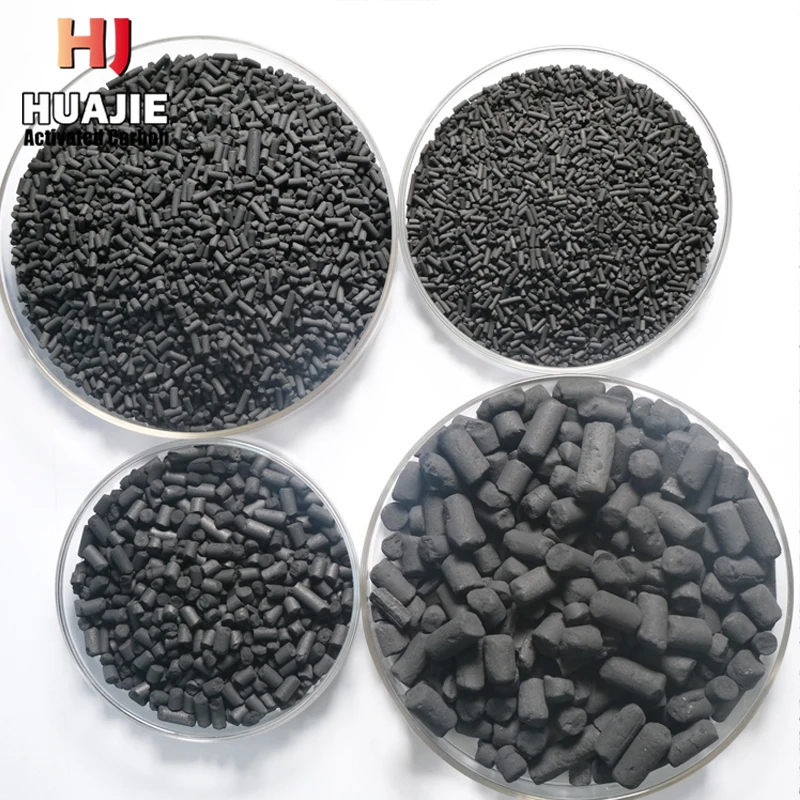 Mercury Catalyst Columnar pellet Activated Carbon plant suppliers For PVC Produce