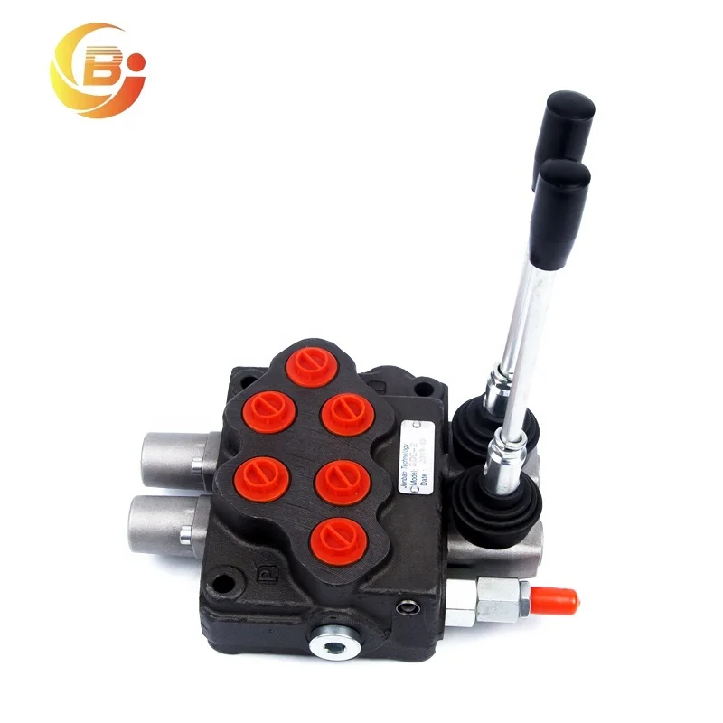 Sd5/2 Two Sections Monoblock Directional Hydraulic Control Valve with Spring Return