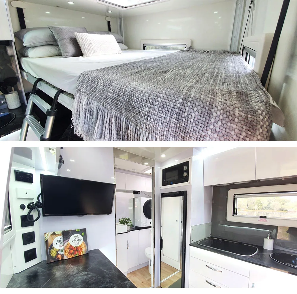 Manley Single-Cab 4x4 Offroad Motorhome Fibreglass Aluminium frame Truck-Based Motorhomes Slide-on Box Pod Truck Camper