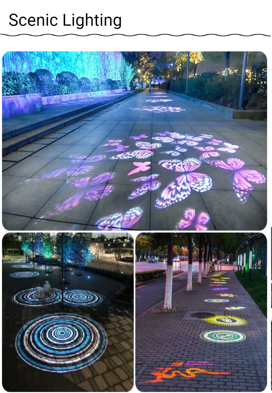 Hot sale outdoor LED Logo Gobo Projector waterproof 260W Custom Outdoor LED Projector Light