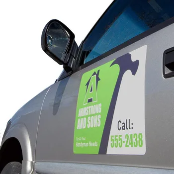 OEM Custom Printed Logo Car Magnet Stickers Magnetic Stickers For Advertising