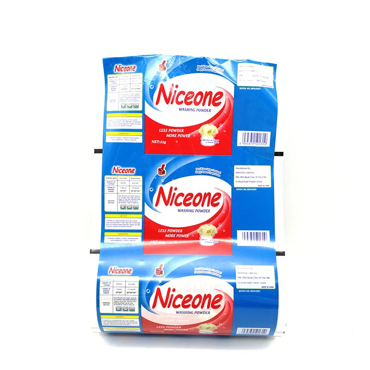 Wholesale Custom Printed Heat Sealing Mylar Packaging  Roll film For Washing Powder Packing