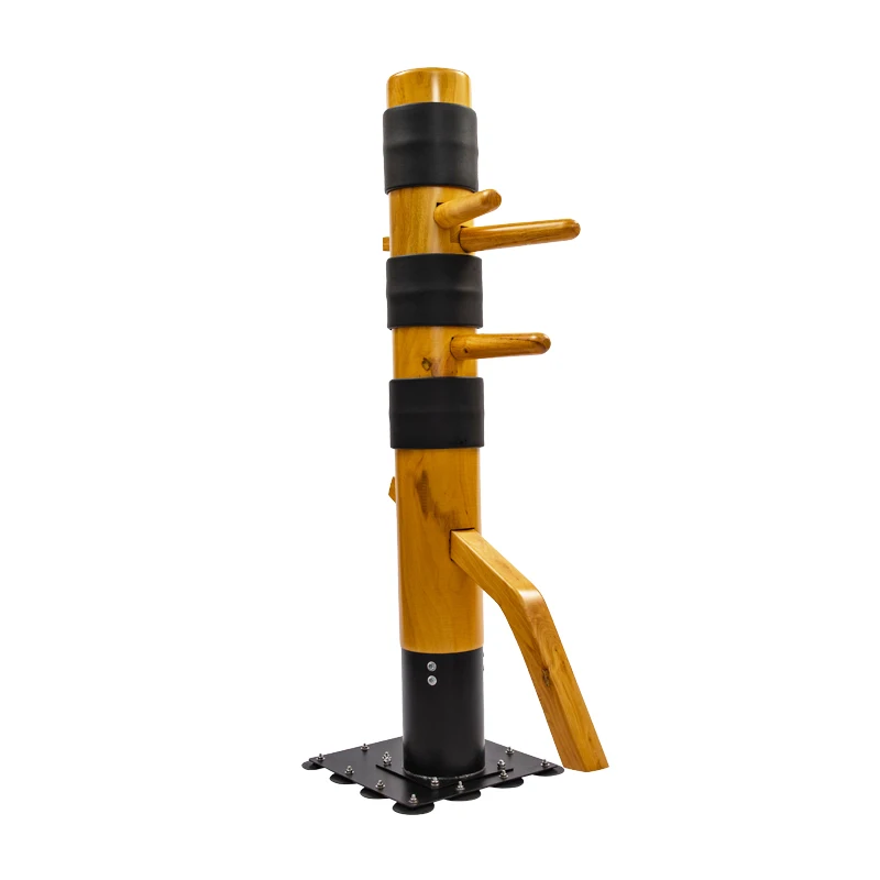 High Quality Chinese Durable Kung Fu Wing Chun Wooden Dummy With Square Sucker