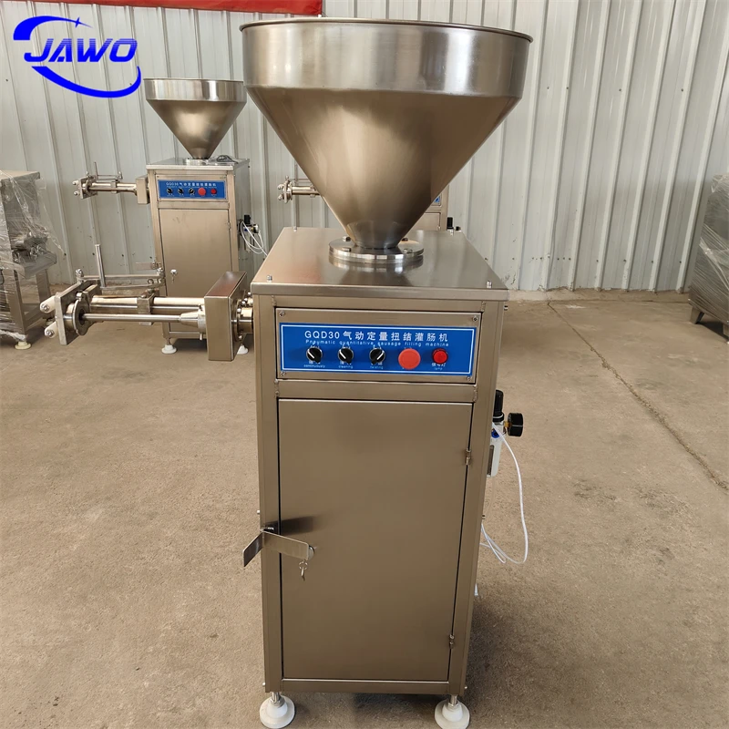 Stainless Steel Sausage Linker Machine With Twist Pneumatic Type Sausage Filler