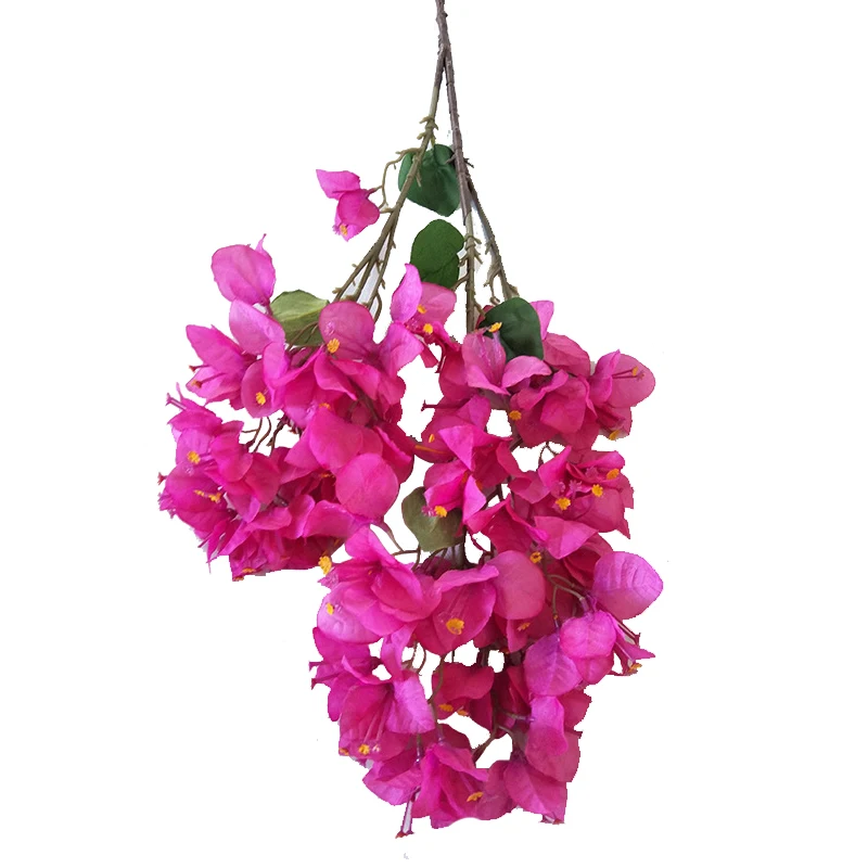 Wholesale Wedding Garden Decoration Silk Bougainvillea Hot Sale Small Flowers Artificial Spray Bougainvillea