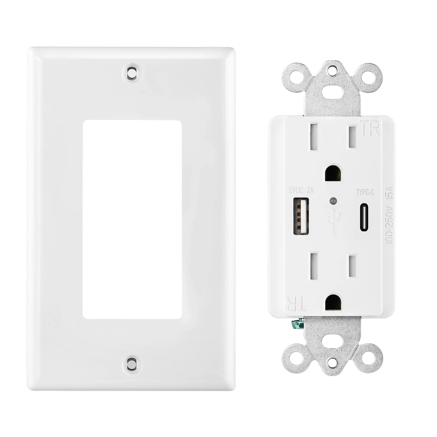 Kegyma Short Circuit and Over Current protection type C port usb smart fast charger socket outlet
