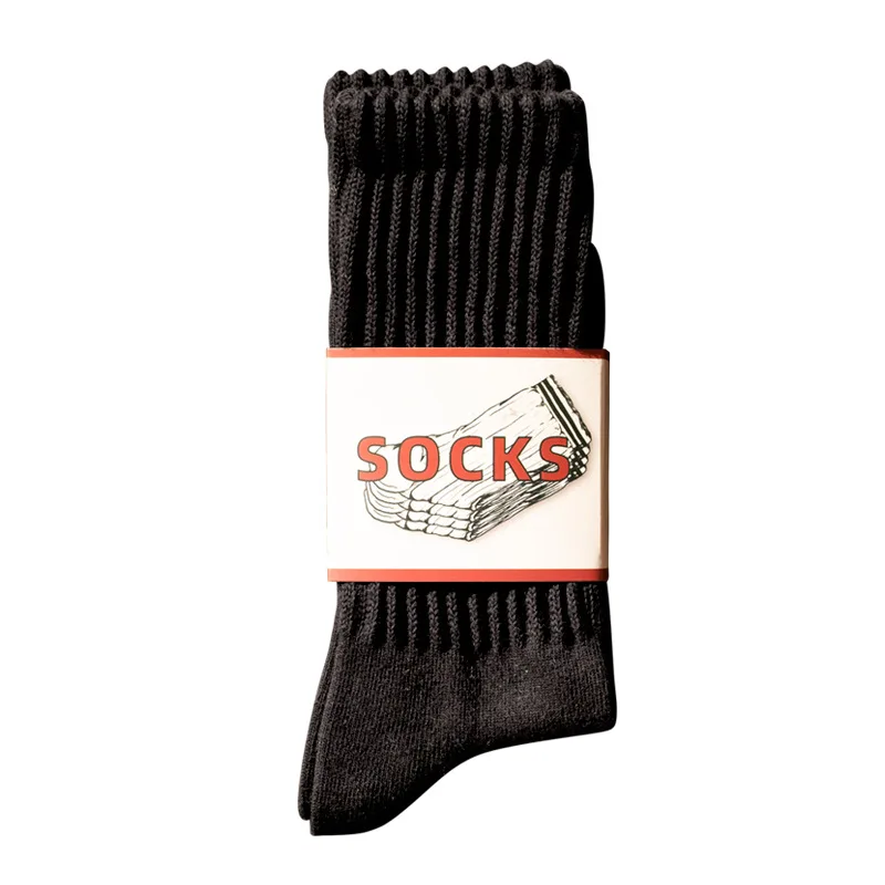 Wholesale New Vintage Vertical Strip Mens Crew Socks Cotton Custom Sock