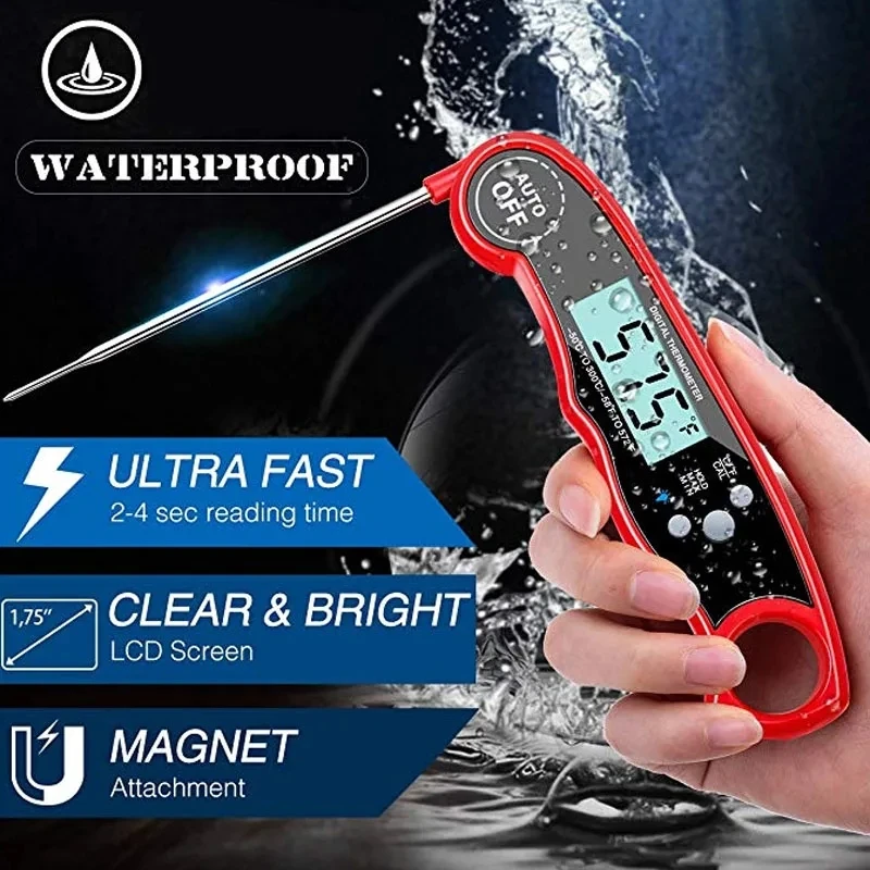 Hot Sale Top 1 Digital Instant Read Meat Thermometer Waterproof Kitchen Food Digital Thermometer BBQ Household Thermometers