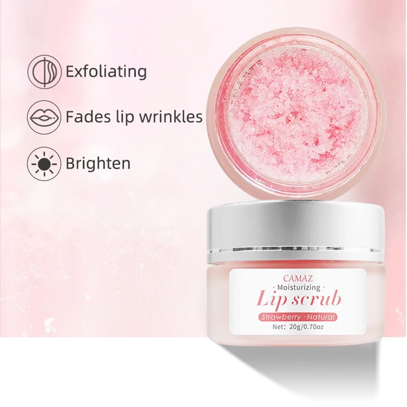 
Oem Natural Plants Private Label Exfoliator Lightening Best Lip Scrub For Dark Lips 