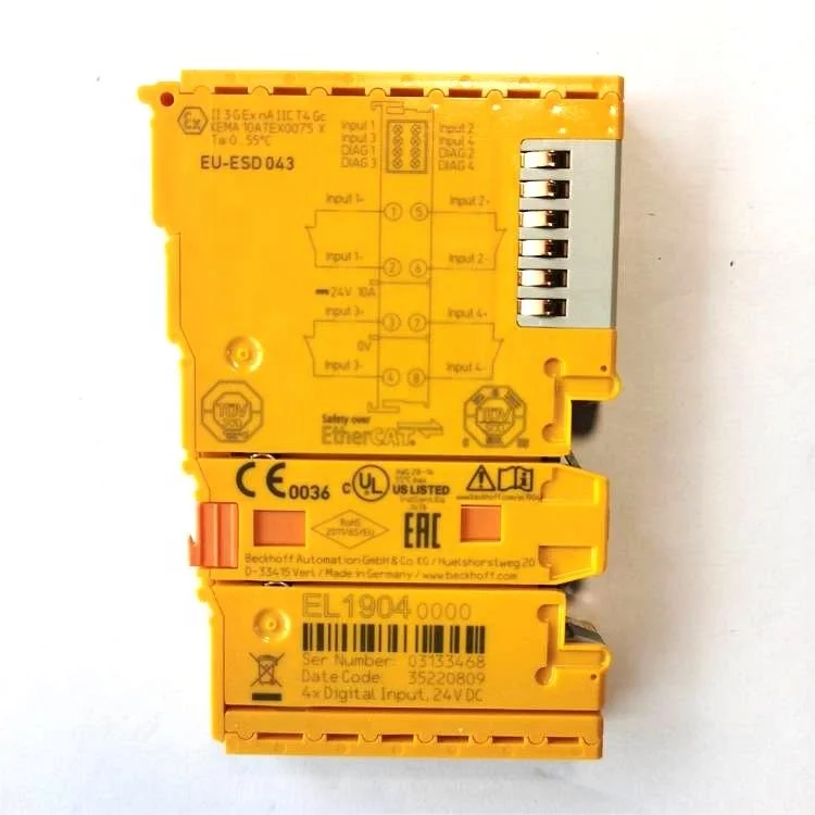 Hot selling original German beckhofff El1904 safety logic module digital quantity input cheap stock