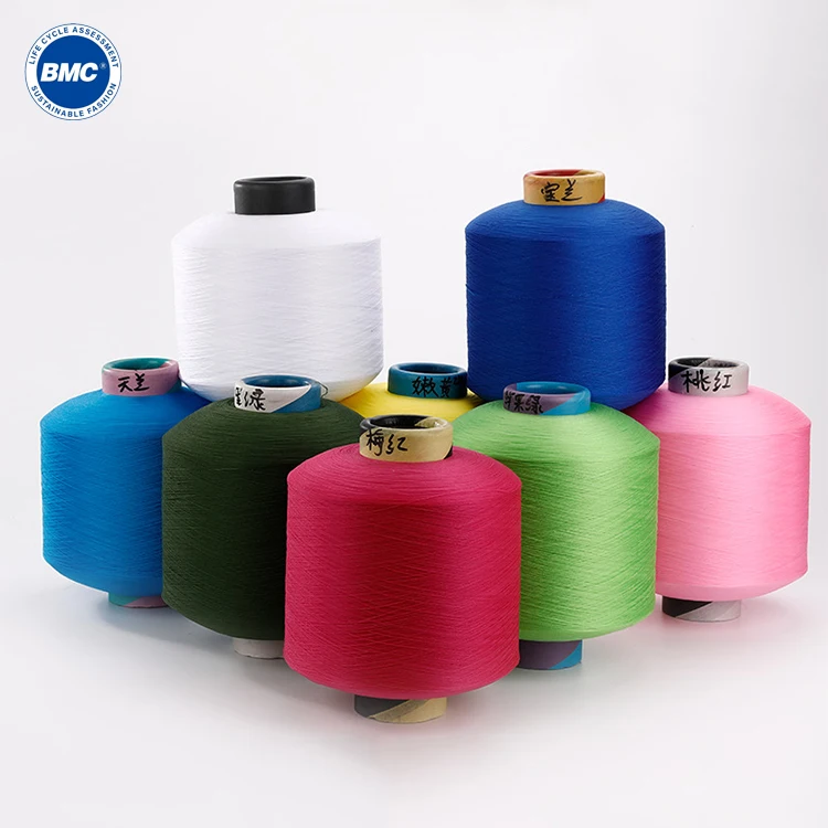Manufacturer Direct Sales 75D/72F 100% Polylactic Acid PLA Filament Yarn DTY for Knitting