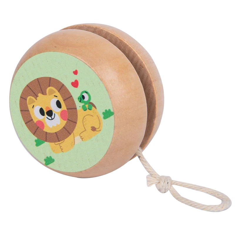 Wholesale Custom Printed Logo Mini Wooden Yo Yo Toy Manufacturer Classic Promotional Gifts for Kids boys girls