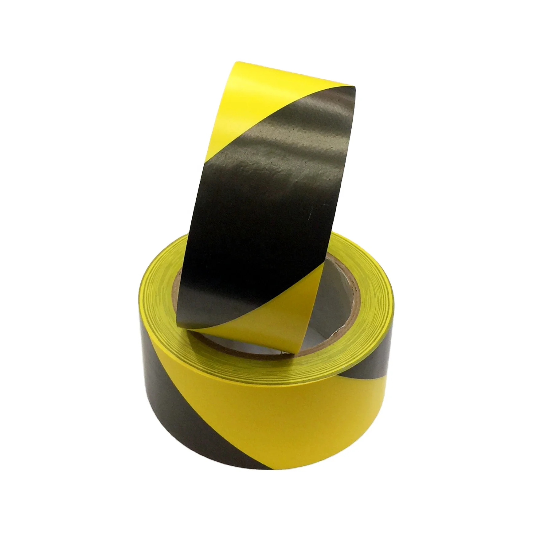 30mm Danger warning tape 33m*50mm black and yellow PVC warning adhesive tape