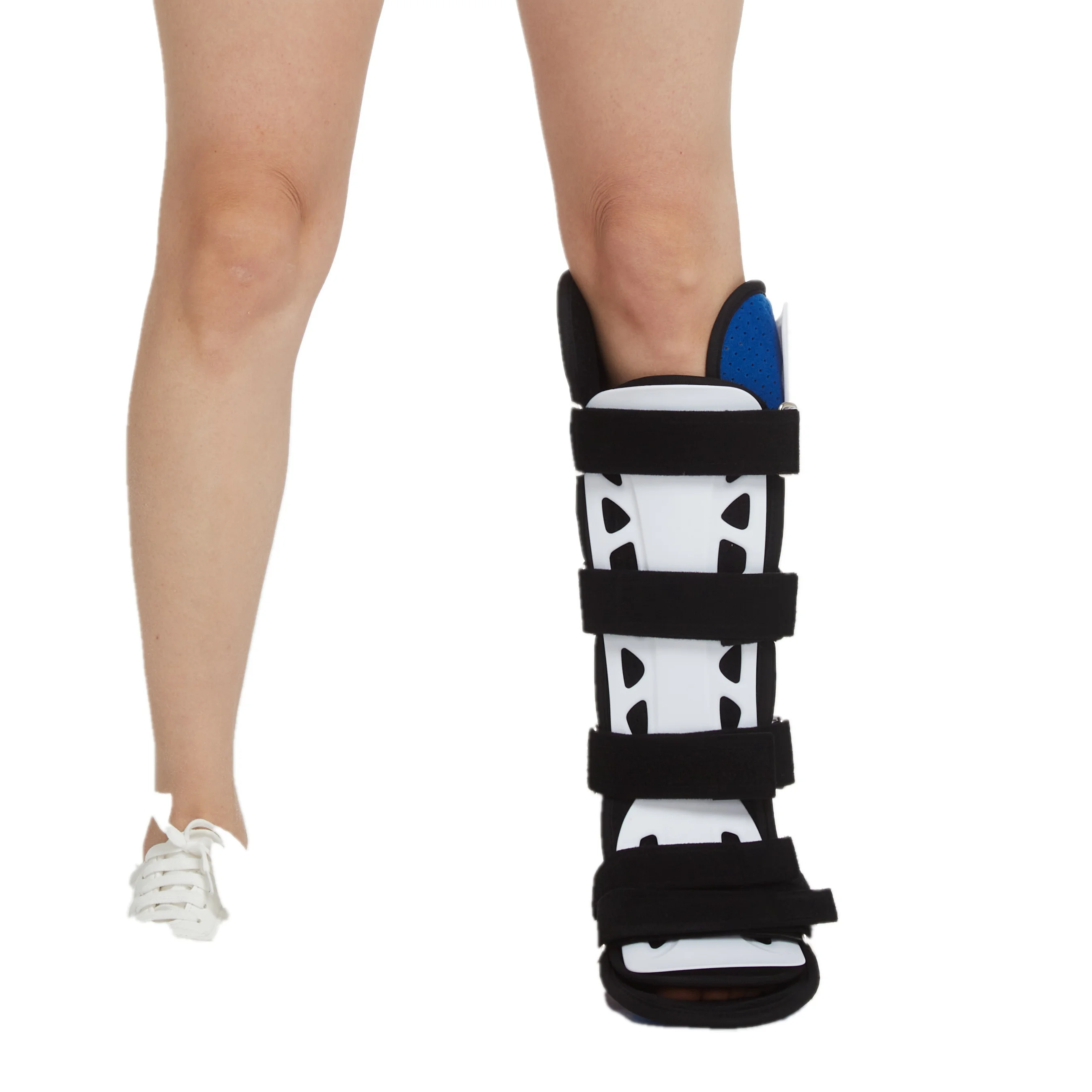 Ankle Support Brace Fracture Boot Short Foot Drop AFO Orthosis Splint With Front Protection Plate