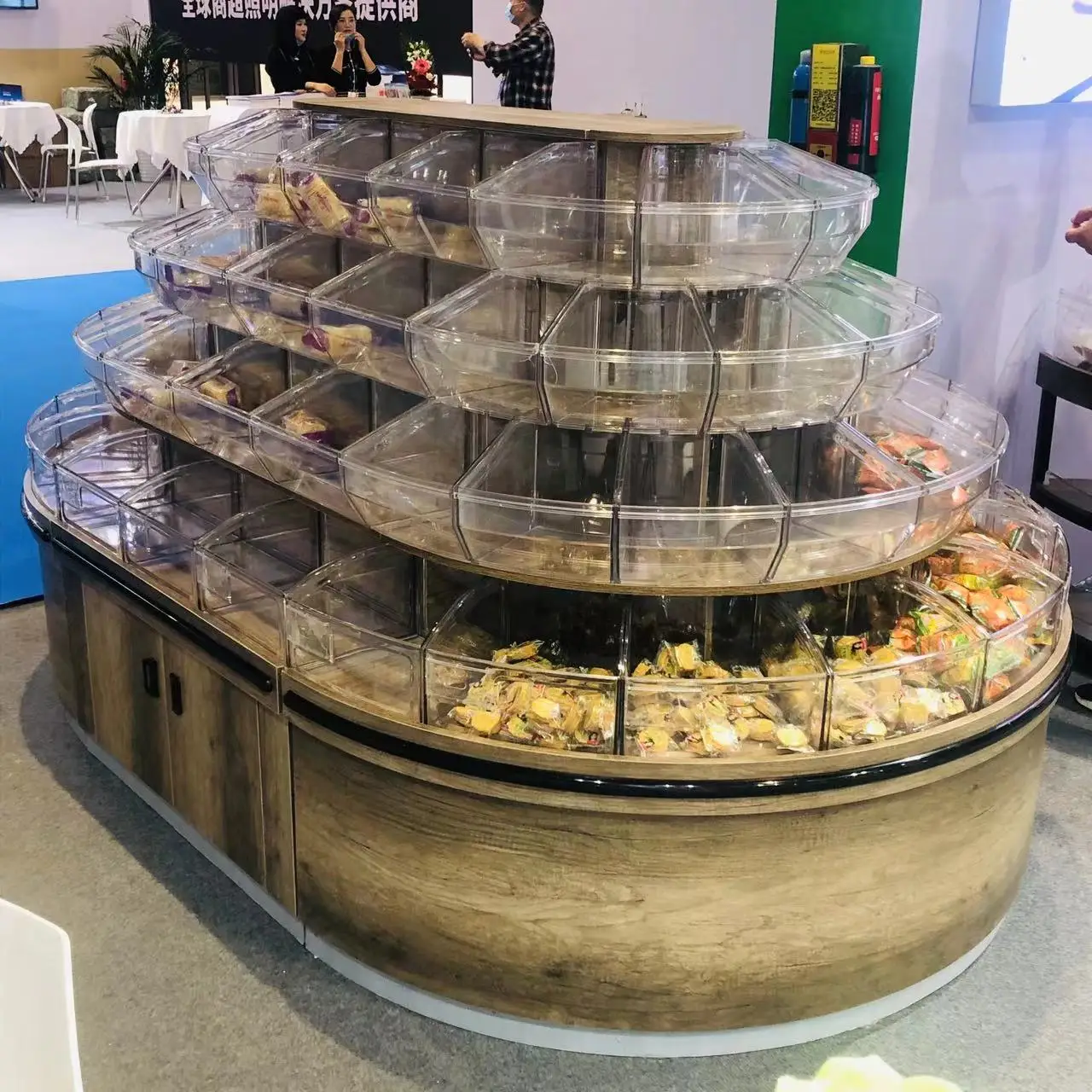 Jelly Bean Bin Seeds Bin Rack Display Stand for Sweet Candy