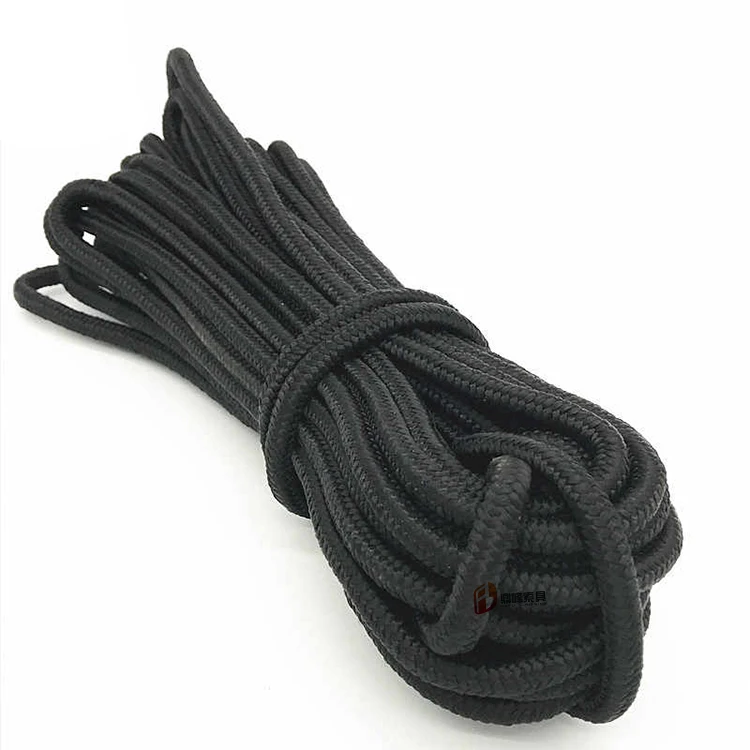 Hot Sale 9mm/10mm/10.5mm/11mm/12mm/13mm/14mm Braided Nylon Static Kernmantle Climbing Ropes Outdoor Static Ropes Safety Ropes
