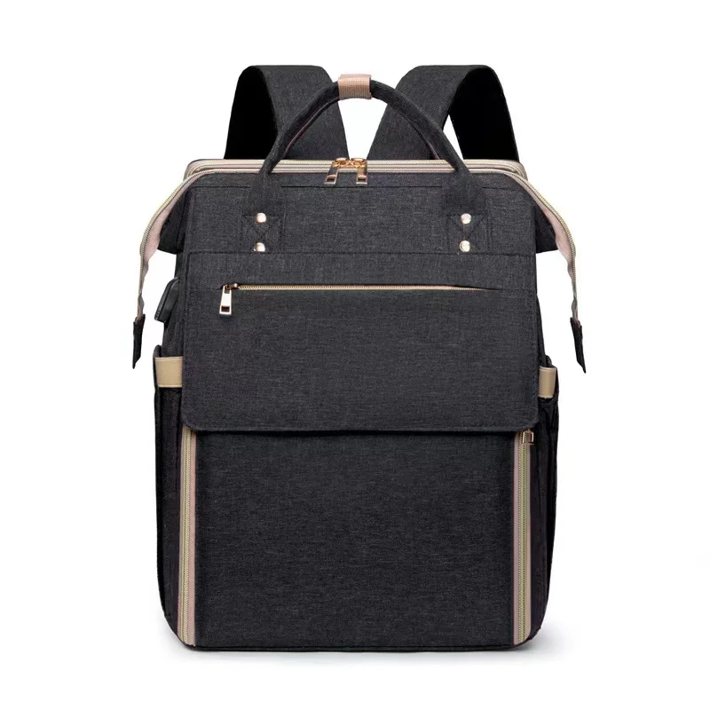 Dropshipping Large Capacity travel sleeping bag with mosquito net baby Folding Chair mommy bottle insulated backpack diaper bag