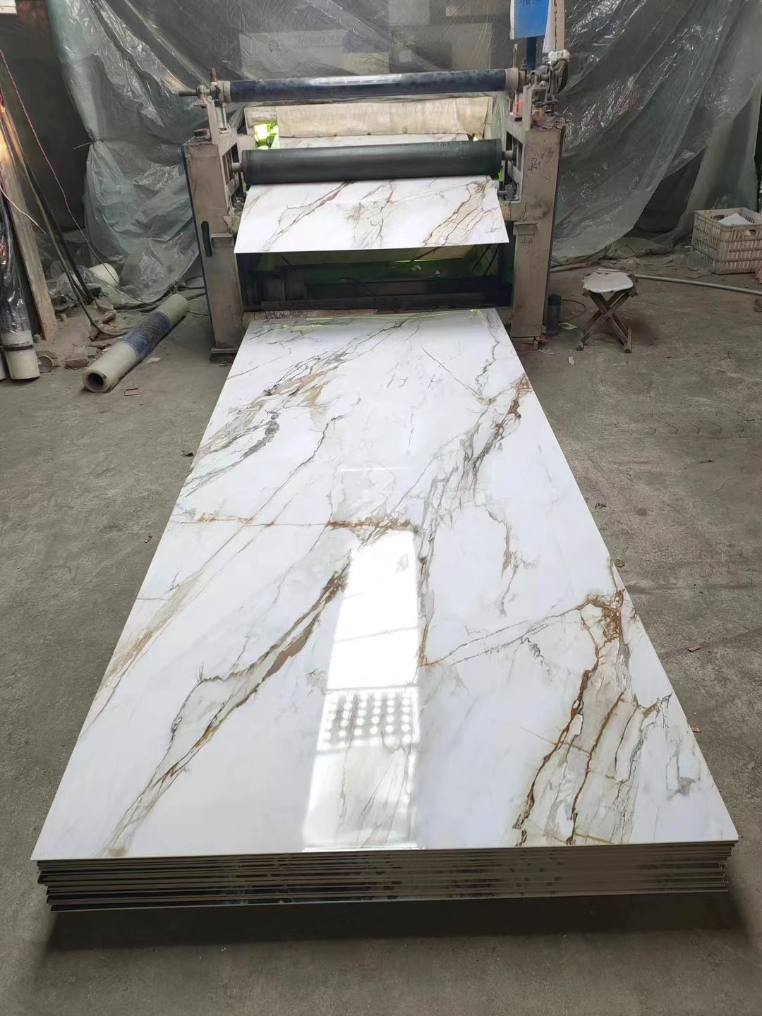 hot sale uv pvc marble plastic sheet pvc faux marble panel for wall decoration