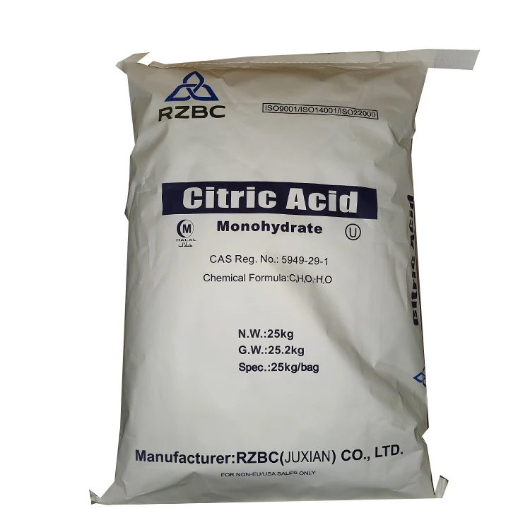 High Quality Food Additive Acidulant Bp98 Citric Acid Monohydrate
