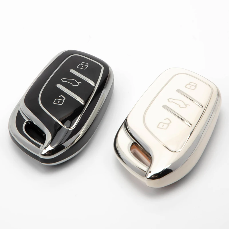 TPU Key Fob Cover Case for Honda MG Ed Explorer & K5 Smart 3-Button Remote Key Holder Skin Glove Car Key Case