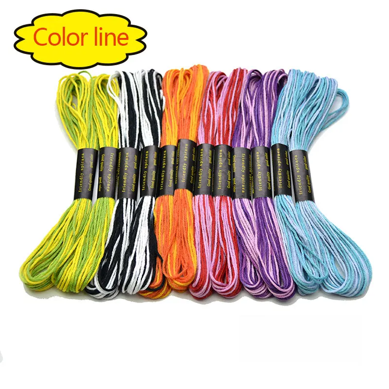50/100/150 цветов радуги цвет нитки мулине нитки для вышивки крестом Рукоделие нитки мулине тканые цвет хлопковой нитью