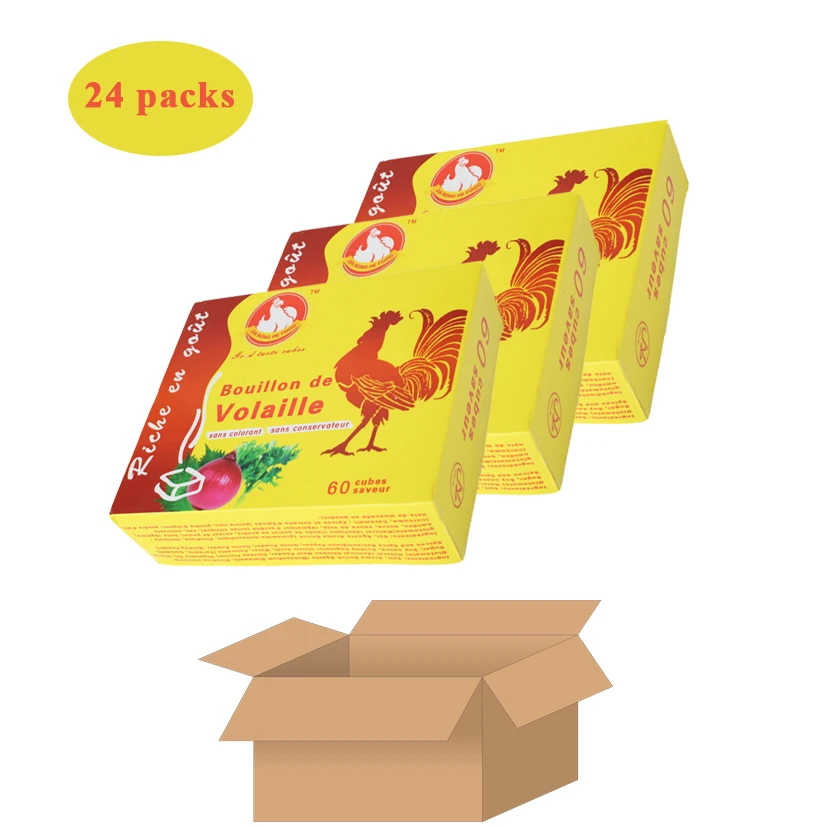 HALAL Nutritious / Natural OEM Private Label Chicken Stock Cube Bouillon For African Food