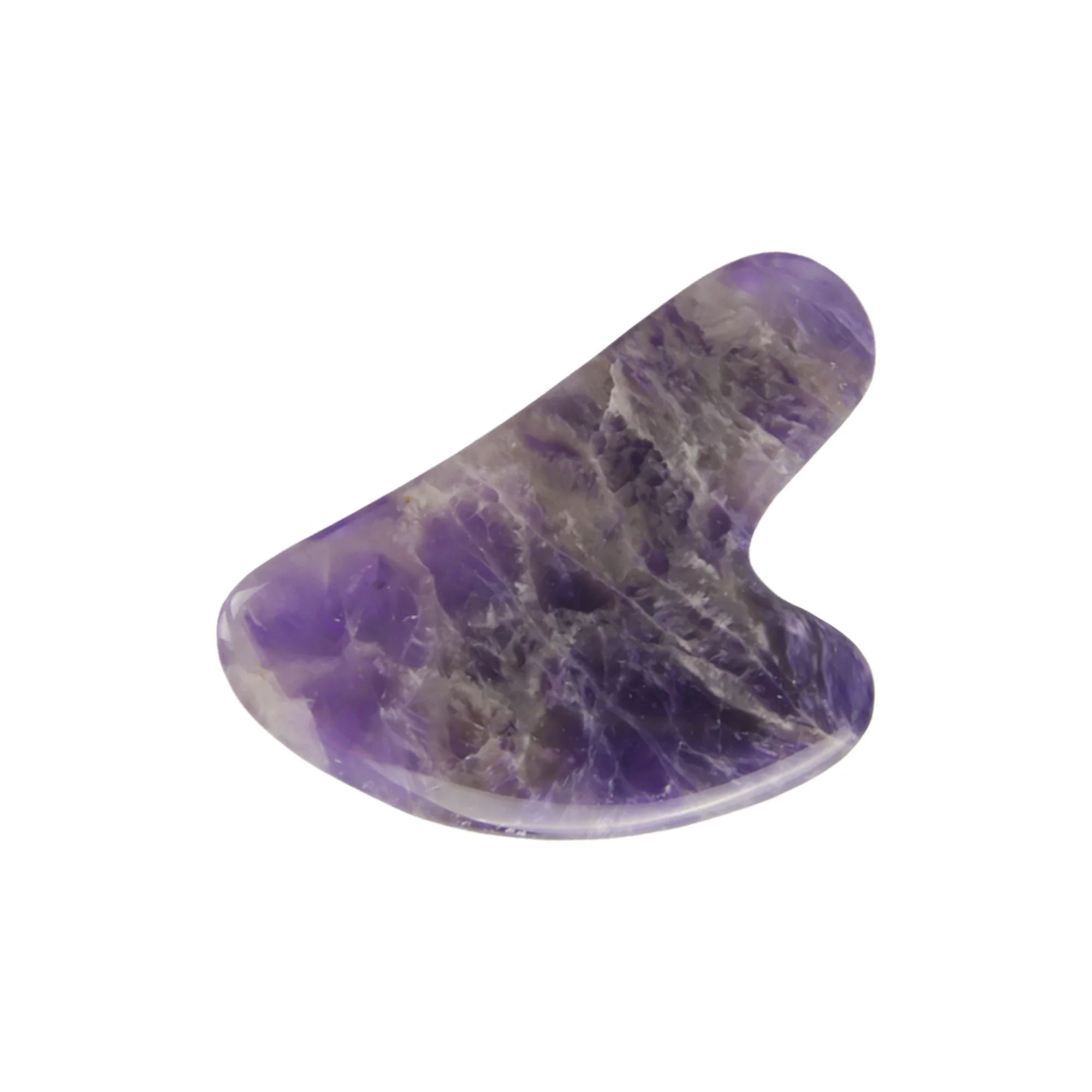 Amethyst roller facial massager gua sha stone jade gua sha