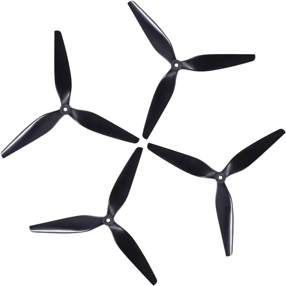 Gemfan 8040 8046 8060 8 Inch Black Glass Nylon Racing Propeller with 3 Blades for RC FPV Drones 2810 1300kv Motor Accessories