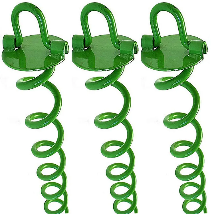 tent stake spiral ground anchor trampoline stakes straps ground anchoring heavy duty earth augers anchors tie down peg