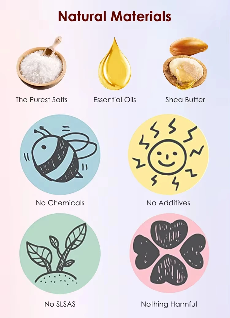 Petal Aromatherapy Beauty Shower Solid Color Oem Healing Pink Organic Bath  Sea Salt For Bath