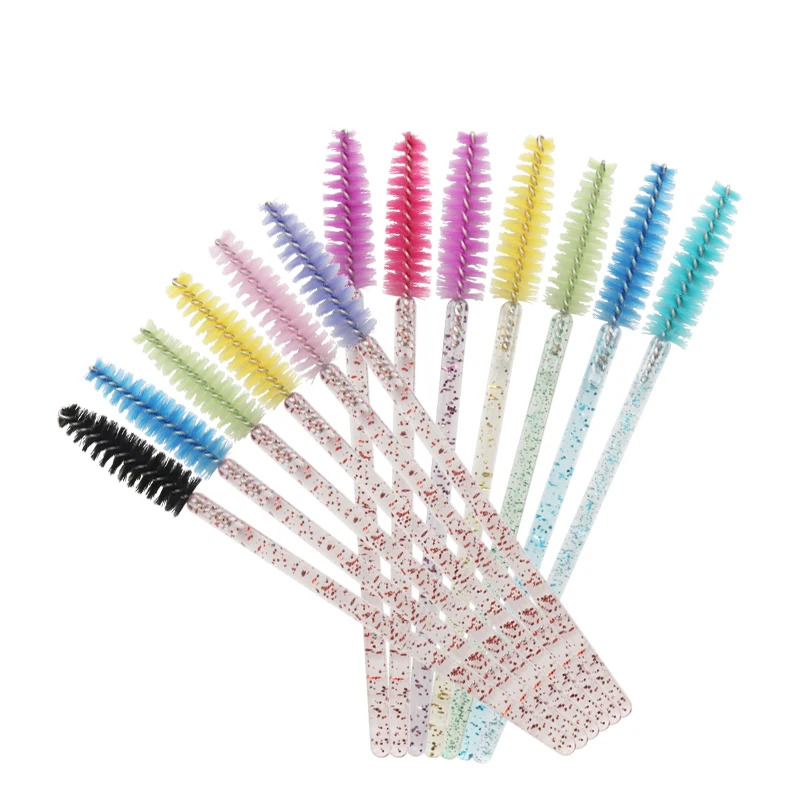 Disposable Crystal Glitter Makeup Brushes glitter mascara wands glitter lash wands