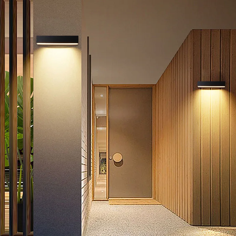 Savia Led Front Door Lights Ip65 Waterproof Garden Porch Outside Lamp Corridor Aisle Balcony Outdoor Up And Down Wall Lights