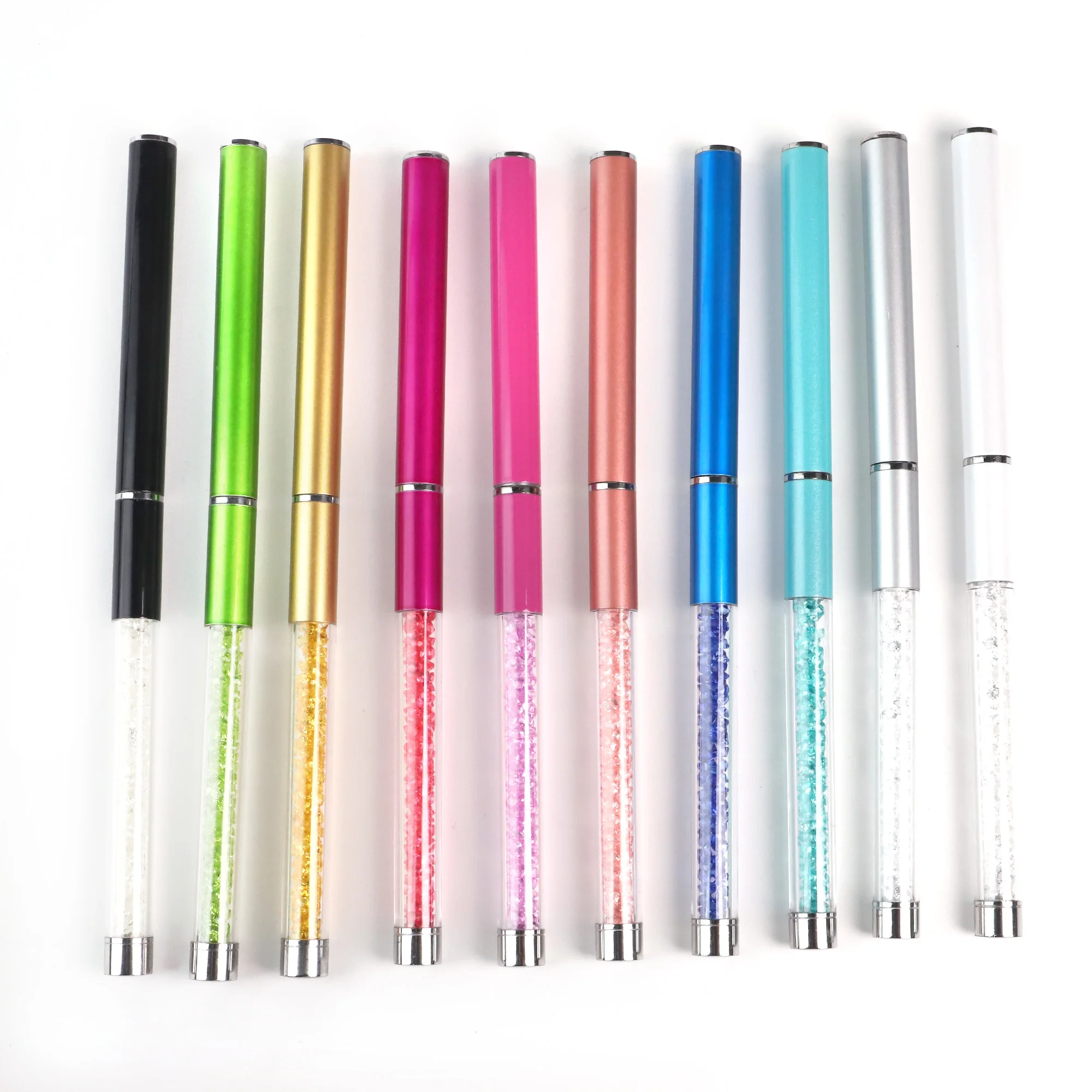 Bameier 2024 Purple Black Pink Beige Colored Lash Brush Wands Disposable Eyelash Wands Brushes