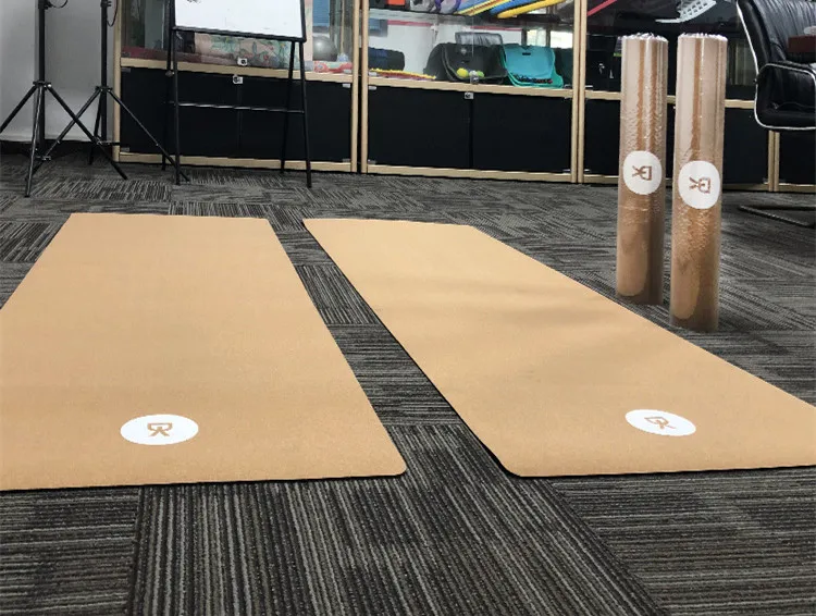 Custom Print TPE Yoga Mats Cork Eco Friendly Private Label Non Slip TPE Yoga Mat Set for Fitness Women