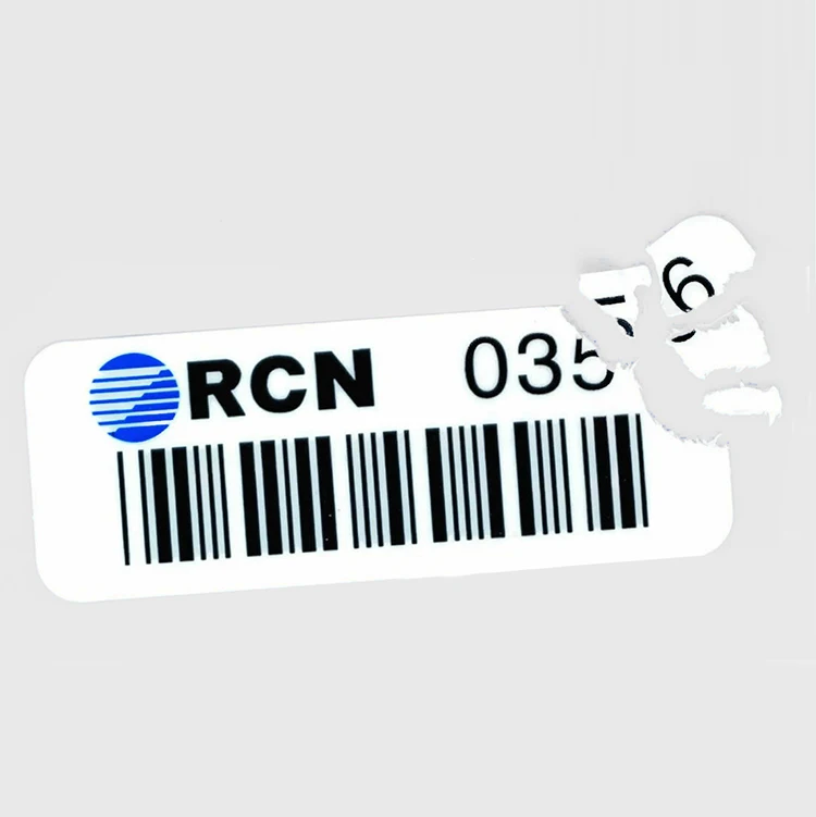 Custom paper destructible stickers egg shell label