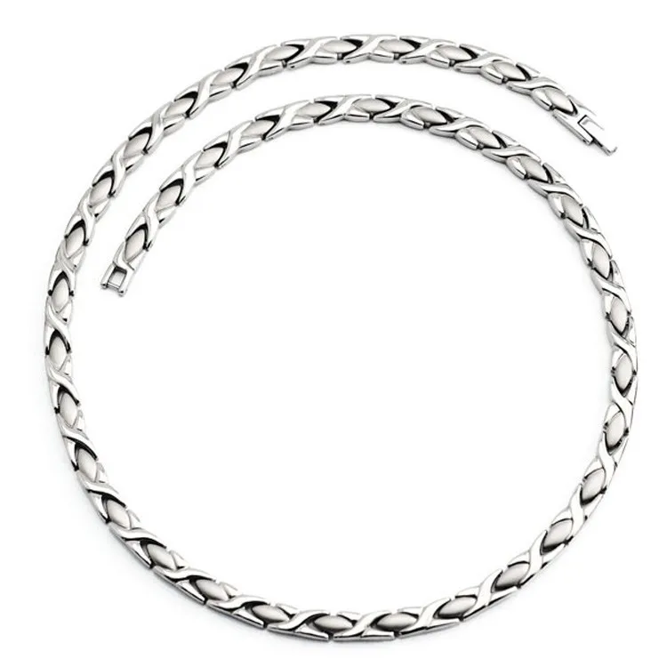 
Distinctive design necklace jewelry pure titanium energy power necklace 