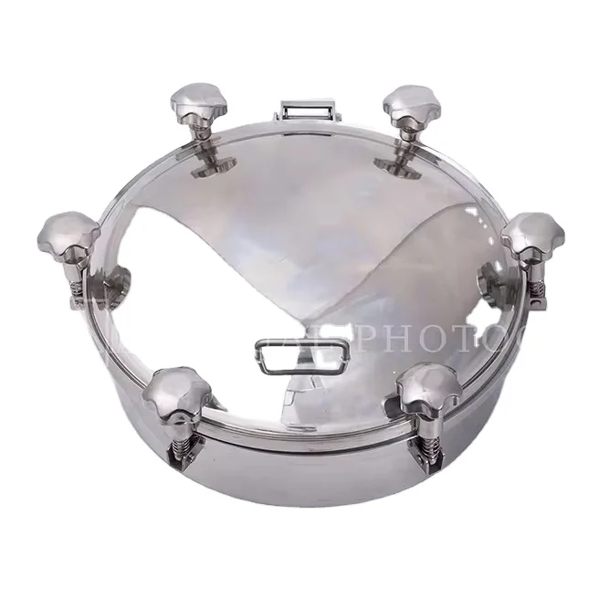 stainless steel lockable SMC manhole cover selling manway covers grass tanker