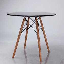 Dining table and chair set modern restaurant home dining room dinning table Mdf wooden top round dining table set