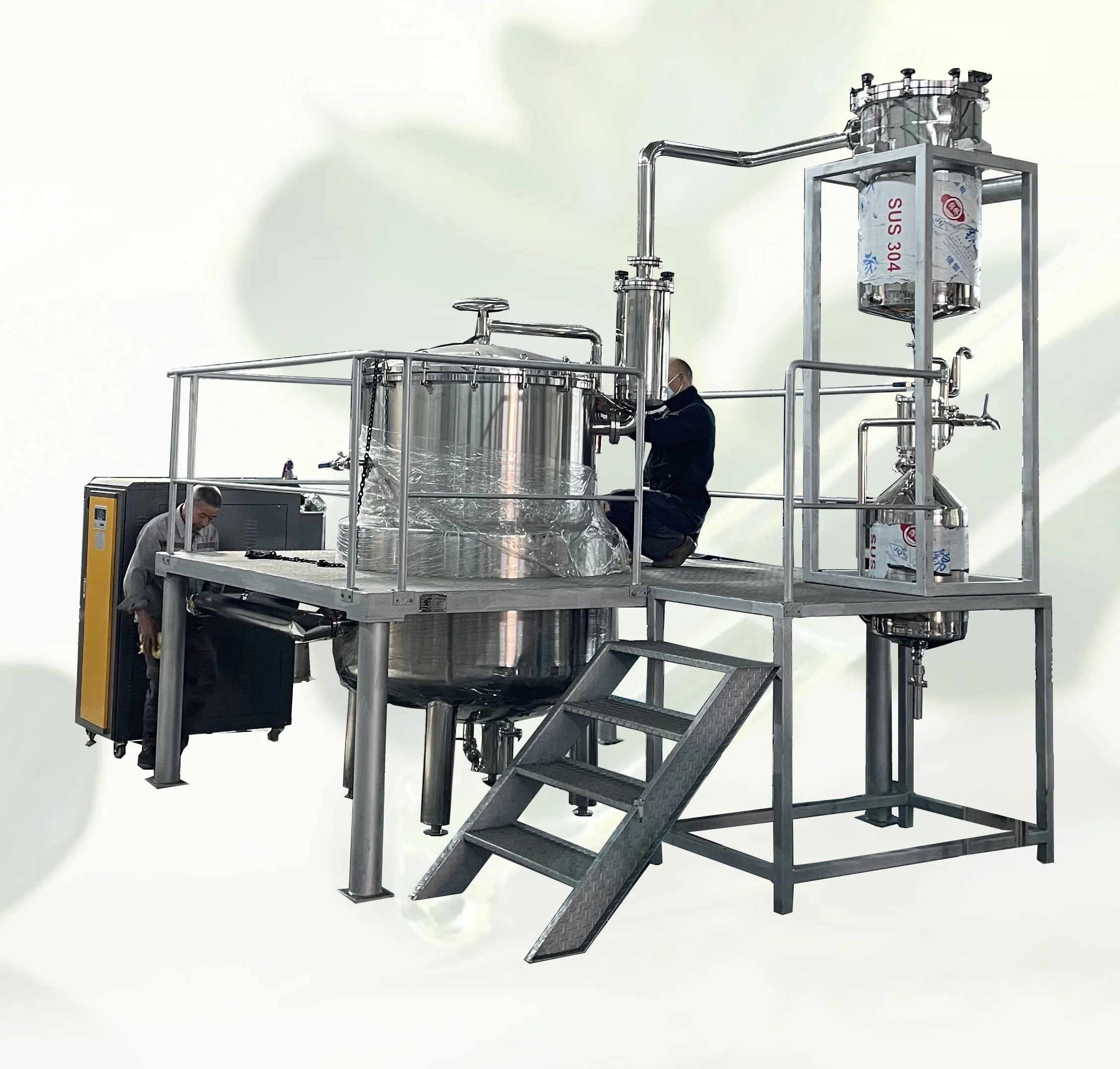 Ruiyuan High efficiency Obconical cbd Obconical extraction tank system herb essential oil extractor for plant