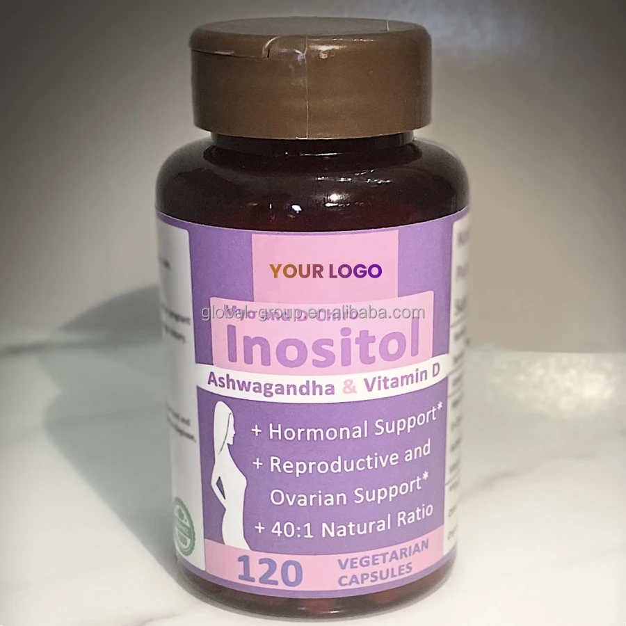 OEM premium quality inositol powder food supplement myo inositol and d chiro inositol capsules