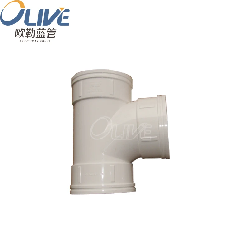 ISO pvc pipe fittings for water drainage house pipeline PVC elbow tee with inspection window 110mm